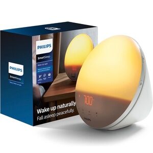 Philips Wake-Up Light Alarm Clock with Sunrise/Sunset Simulation